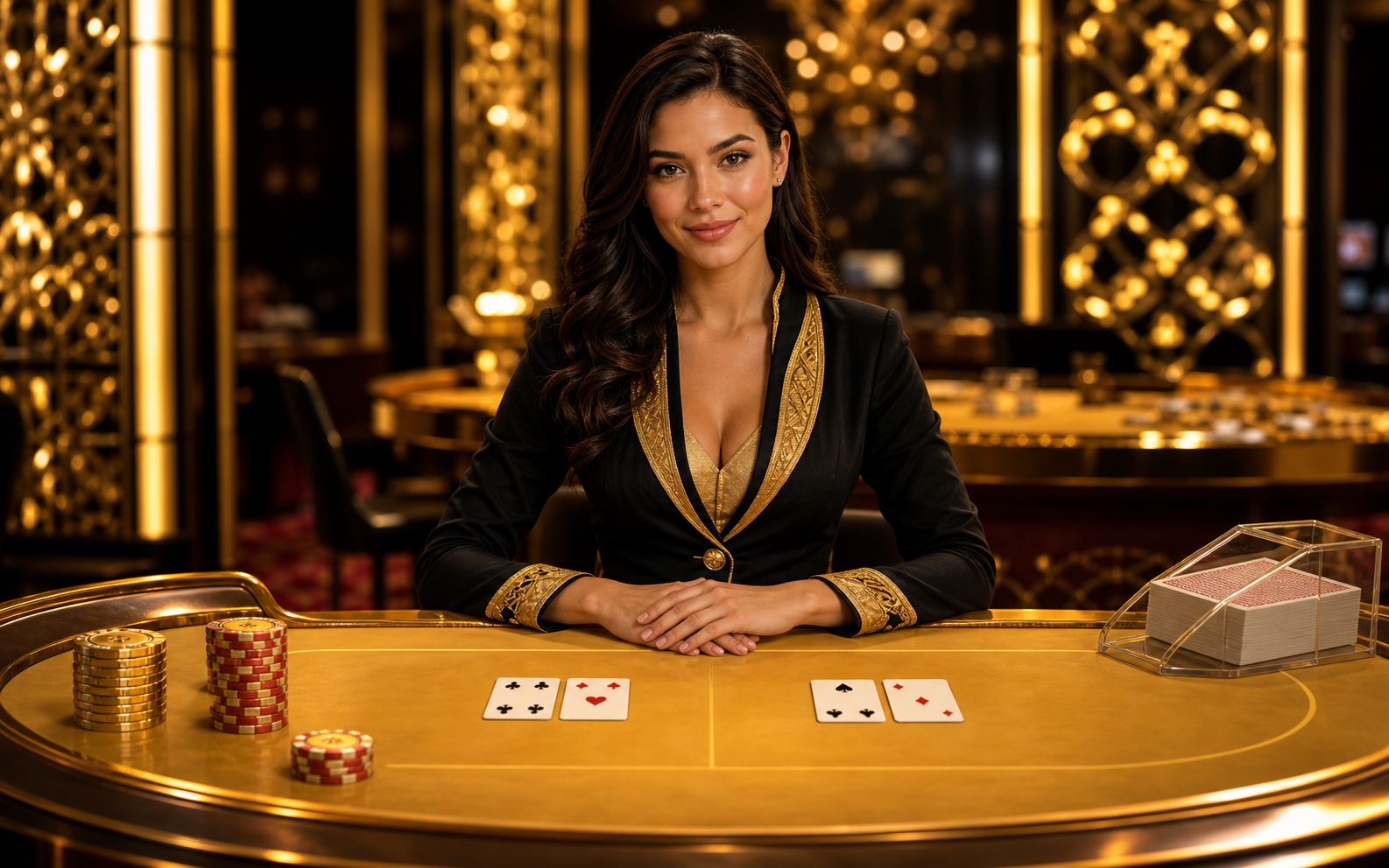 Golden Table Baccarat — CK44 বাংলাদেশ ক্যাসিনো ভিজ্যুয়াল